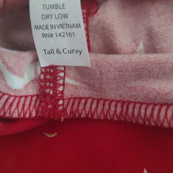 Lularoe red unicorn Santa tall & curvy butter soft leggings - Picture 6 of 6